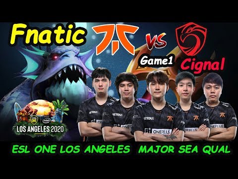 Fnatic vs Cignal Ultra | iceiceice [Slardar] ESL ONE LOS Angeles 2020 SEA QUAL GAME1 Dota 2