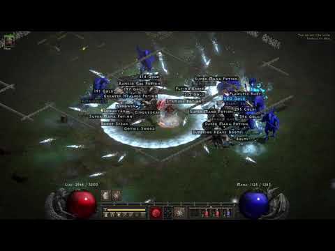 Shredding Players 8 Cows with Cold Sorc - D2R Patch 2.4 PTR