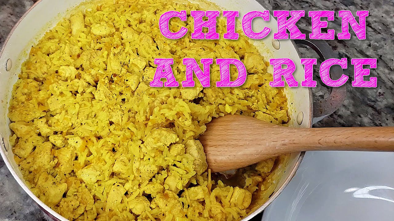 CHICKEN AND RICE Yellow Rice and Chicken Recipe BLACK BEANS Recipe