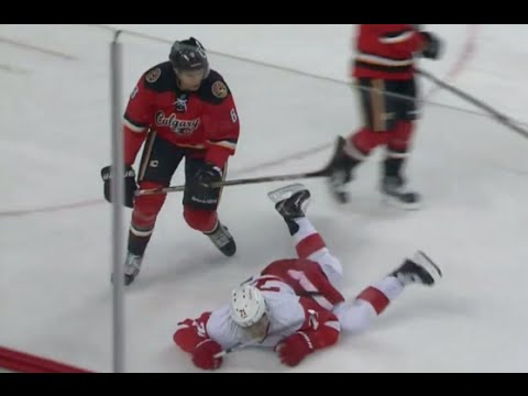 Colborne High Hit on Larkin (10/23/15)