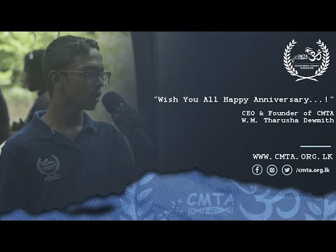 A Special Anniversary Video from, Founder & CEO of the Ceylon Music Therapy Association