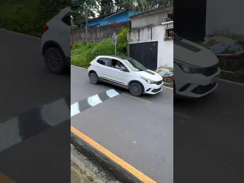 He Painted a 3D Speed Bump to Slow Down Cars 😲