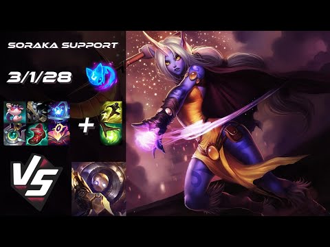 SUPPORT Soraka vs Blitzcrank - EU Grandmaster Patch 25.S2.1