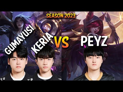 T1 Gumayusi Duo With T1 Keria vs GEN Peyz - Patch 13.13 KR Ranked