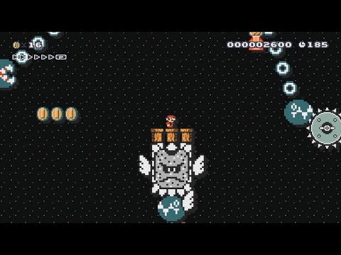 Super Mario Maker - The Chomp Thwomp Express - By Farticus