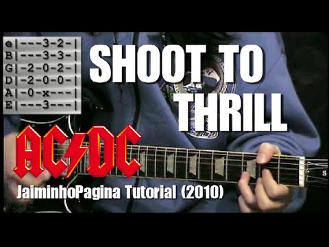 "Shoot To Thrill" Guitar Lesson (AC/DC) Original JaiminhoPagina Series (2010)