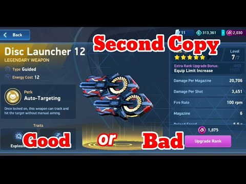 Second Copy Of Disc Launcher 12 😈 In Mech Arena 🤨 Montage Video 😂 #mecharena #unlocking