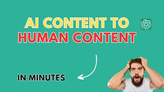Humanize your AI content in minutes (Bypass AI detectors)| HumanizerPro