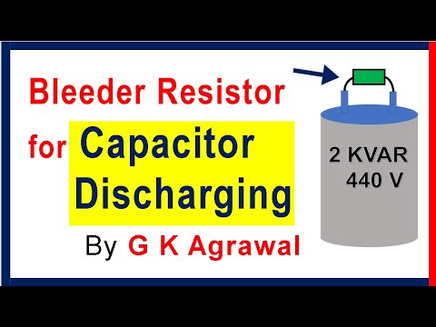 Why Bleeder Resistor for capacitor discharging Video