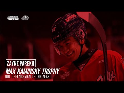 Spirit’s Parekh awarded Max Kaminsky Trophy as OHL Defenceman of the Year