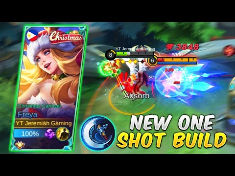 NEW ONE SHOT BUILD?!😱 | BROKEN ITEM | TOP 1 GLOBAL FREYA | FREYA BEST BUILD | MUST WATCH | MLBB✓