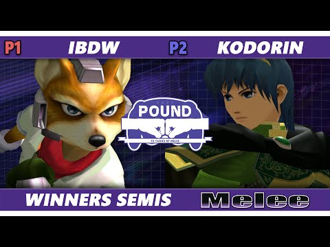 Pound 2021 Winners Semis - iBDW (Fox) Vs. KoDoRin (Marth) SSBM Melee Tournament