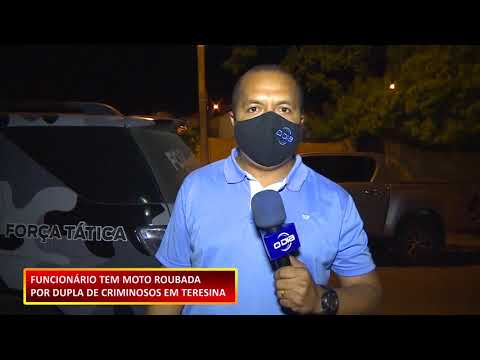 Funcionário tem moto roubada por dupla de criminosos menores de idade em Teresina 21 10 2020