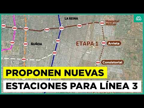 ¿Nuevas estaciones en Peñalolén y La Reina? Alcaldes proponen extender Línea 3 del Metro