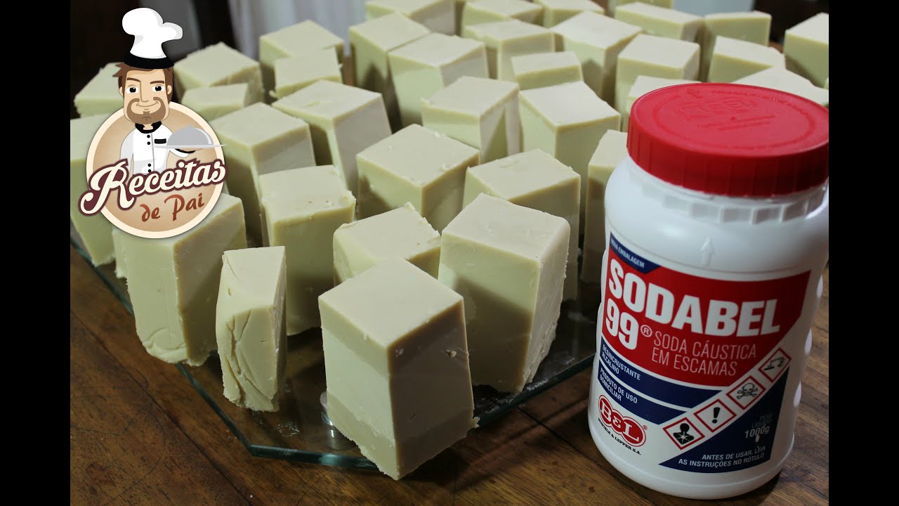 COMO FAZER SABÃO CASEIRO COM ÓLEO DE COZINHA USADO #31 Receitas de Pai