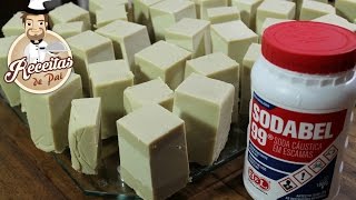 COMO FAZER SABÃO CASEIRO COM ÓLEO DE COZINHA USADO #31 Receitas de Pai