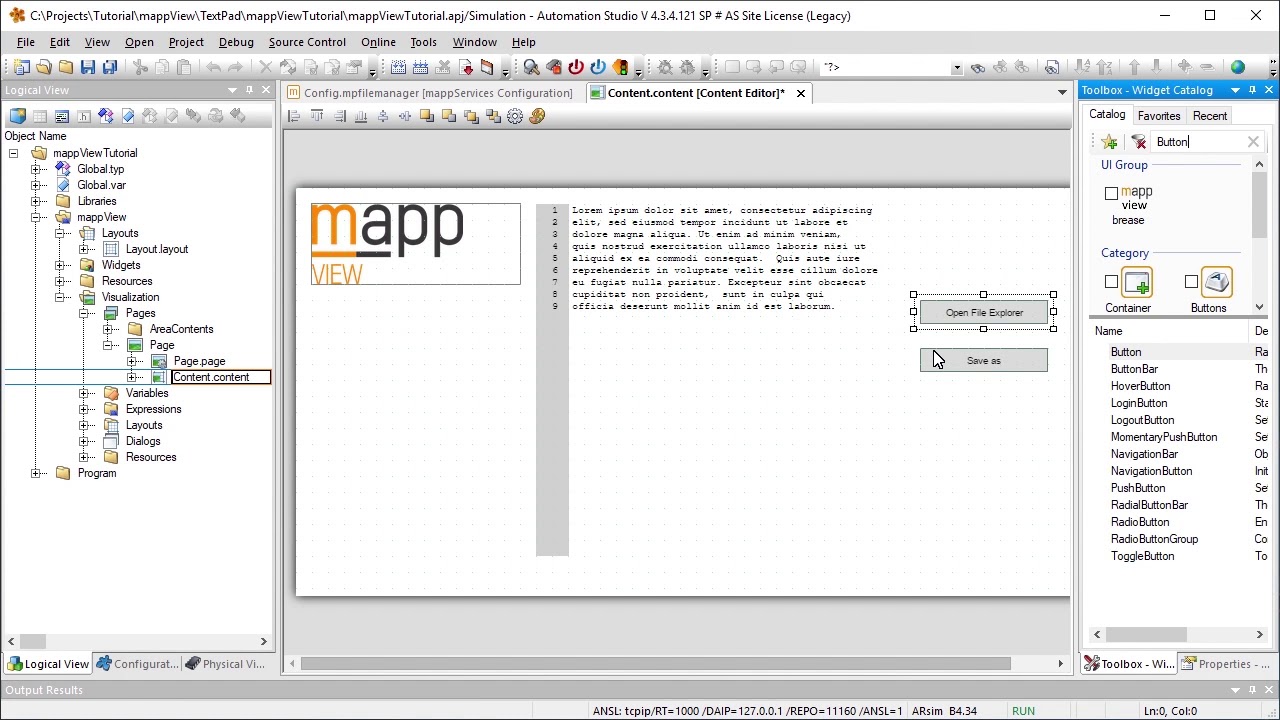 TextPad-Widget Part 1 - Opening, editing and saving files [sub: EN, DE, PL]