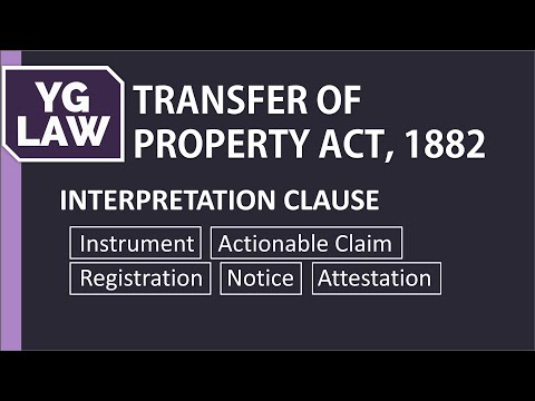 Section 3 of TPA -  Instrument, Actionable Claim, Registration, Notice and Attestation - YG Law