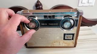 Twelve Transistor Radio Arvin Model 62R98 1960’ Testing after Restoration
