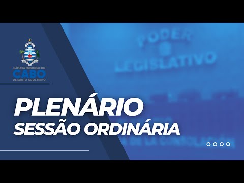 Câmara do Cabo: Sessão Ordinária - 29/04/2026