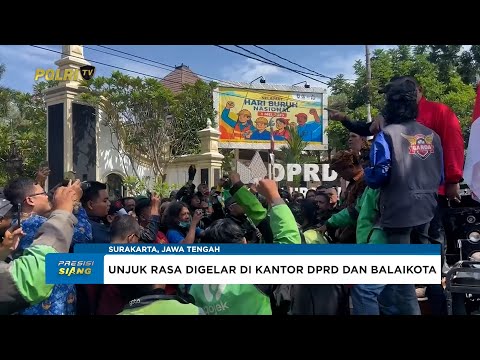 POLRESTA SURAKARTA AMANKAN AKSI UNJUK RASA PENGEMUDI OJEK ONLINE