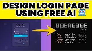 I Designed a Stunning Login Page Using FREE AI (No Coding!) 🤯