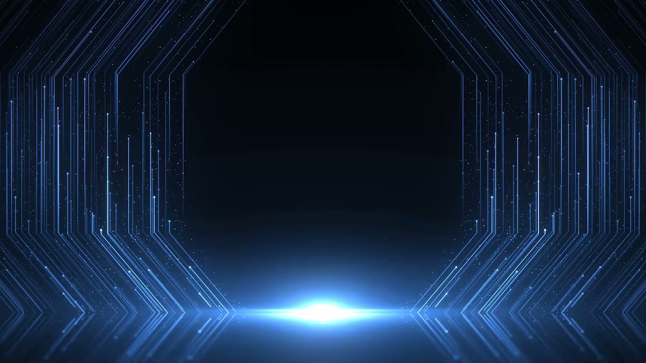 blue tech folding Particle Lines Background
