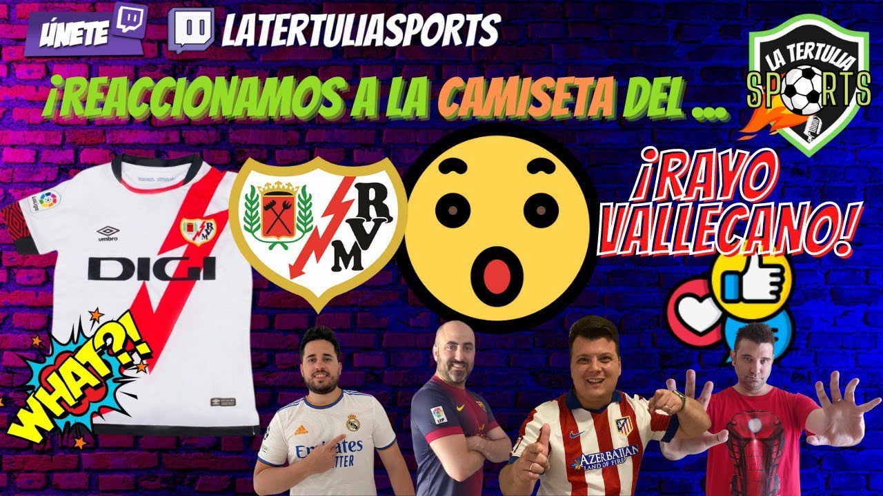 REACCIONAMOS 😵 a las CAMISETAS del RAYO VALLECANO 22/23