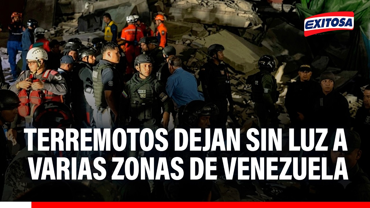 🔴🔵 Dos fuertes terremotos sacuden Venezuela y dejan varias zonas sin servicio eléctrico