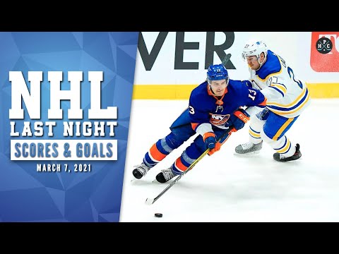 NHL Last Night: All 47 Goals and NHL Scores of March 7, 2021