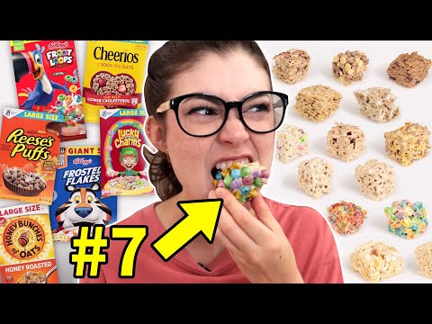 Testing 14 Most Popular Cereals as Rice Krispie Treats
