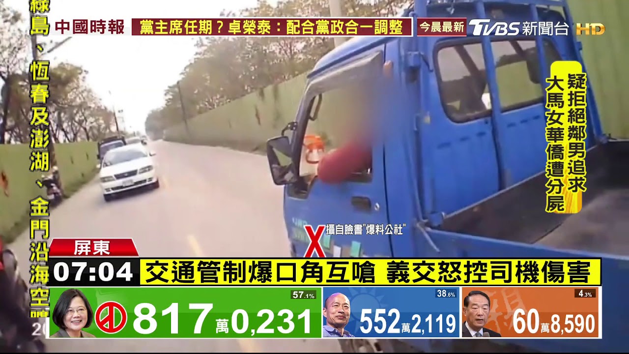 交通管制爆口角互嗆　義交怒控司機傷害