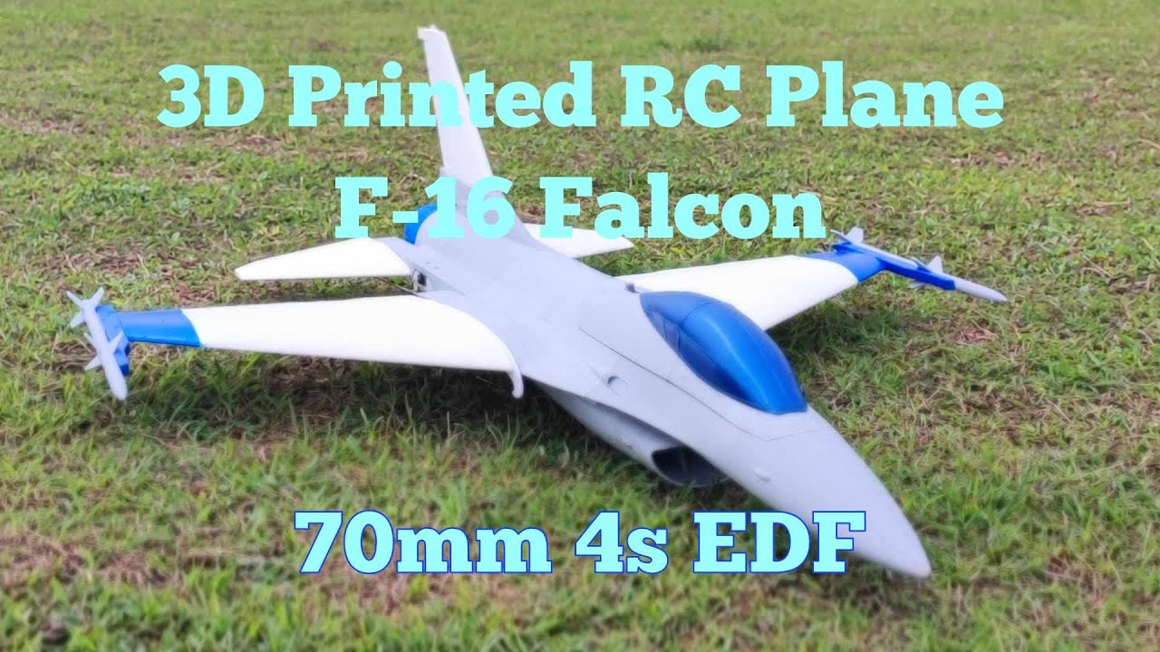 3D Printed RC Plane - OWL F-16 Falcon 70mm EDF - Part B/4s