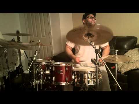 Gerrick Taylor on drums at home