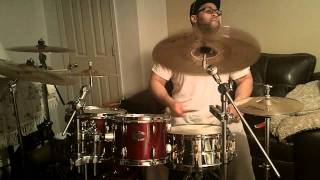 Gerrick Taylor on drums at home