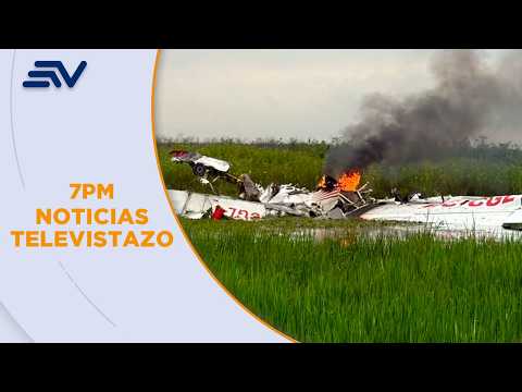 Los Ríos: colisión de avionetas deja un muerto y un herido | Noticias Televistazo | Ecuavisa