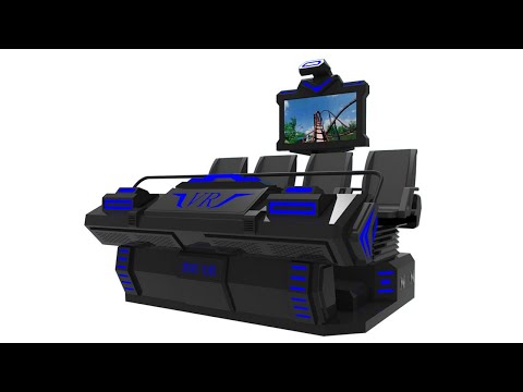 9D 6 Seats Virtual Reality Standing Roller Coaster