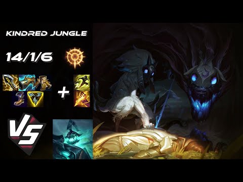 JUNGLE Kindred vs Hecarim - NA Grandmaster Patch 25.S1.5