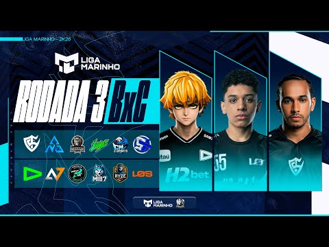 LIGA MARINHO | S3 - RODADA 02 - GRUPOS B e C | LOUD TEAM SOLID LOS LOOPS #FREEFIRE