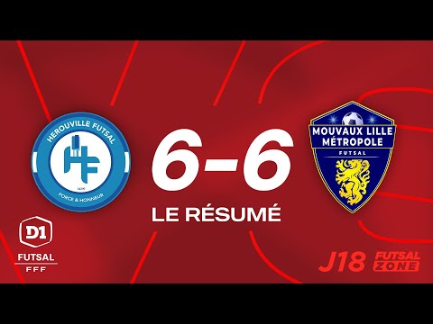 D1 Futsal - J18 Hérouville Futsal vs Mouvaux Lille Métropole Futsal