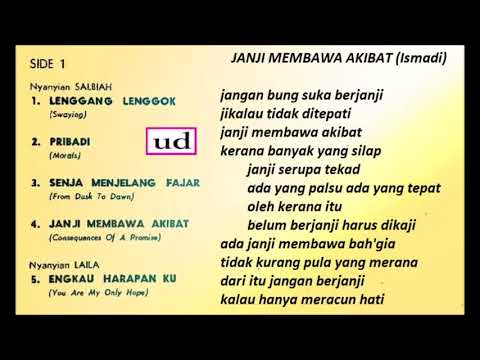 Salbiah dgn. A. Jaafar Orchestra - Janji Membawa Akibat (Ismadi) - 1957