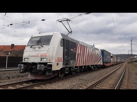 Führerstandsmitfahrt Fulda - Veitshöchheim, mit dem Lokomotion Teufel 185 666 auf der Nord-Süd-Achse