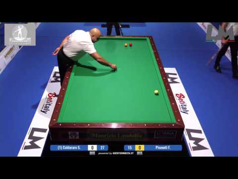 Caldararo Sebastiano VS Pisconti Fabio | Campionato Italiano Biliardo 2016/2017(Torino)