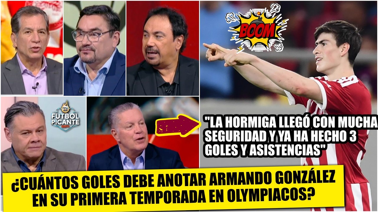 LA HORMIGA debe marcar DOBLE DÍGITO para CONSIDERAR BUENA TEMPORADA en Olympiacos | Futbol Picante