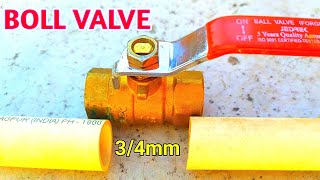 A New Idea! || 3/4/cpvc pipe in 1/2mm Gi bull valves..