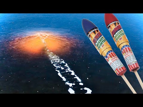 Firework Rockets Under Ice (So Satisfying)