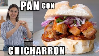 Peruvian Pork Sandwich (Pan con Chicharron) | Eating with Andy