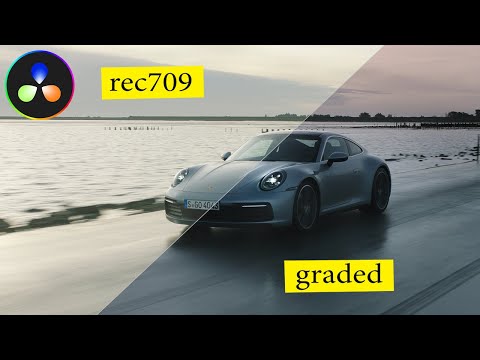 How I Graded This PORSCHE Ad - Davinci Resolve Livegrade (PRO Colorist)