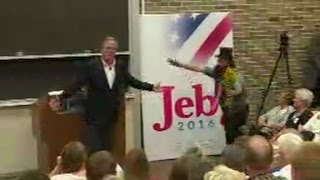 Jeb Bush tops off Iowa event with hugs and a peace prayer