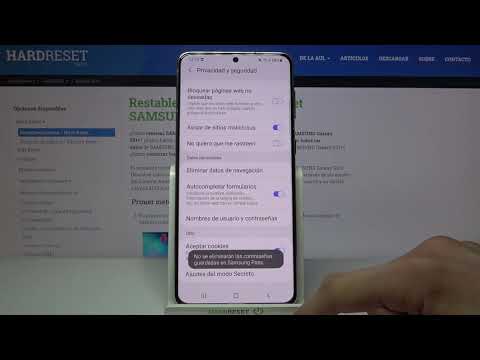 Cómo borrar el historial de navegación en SAMSUNG Galaxy S21+ - navegador SAMSUNG